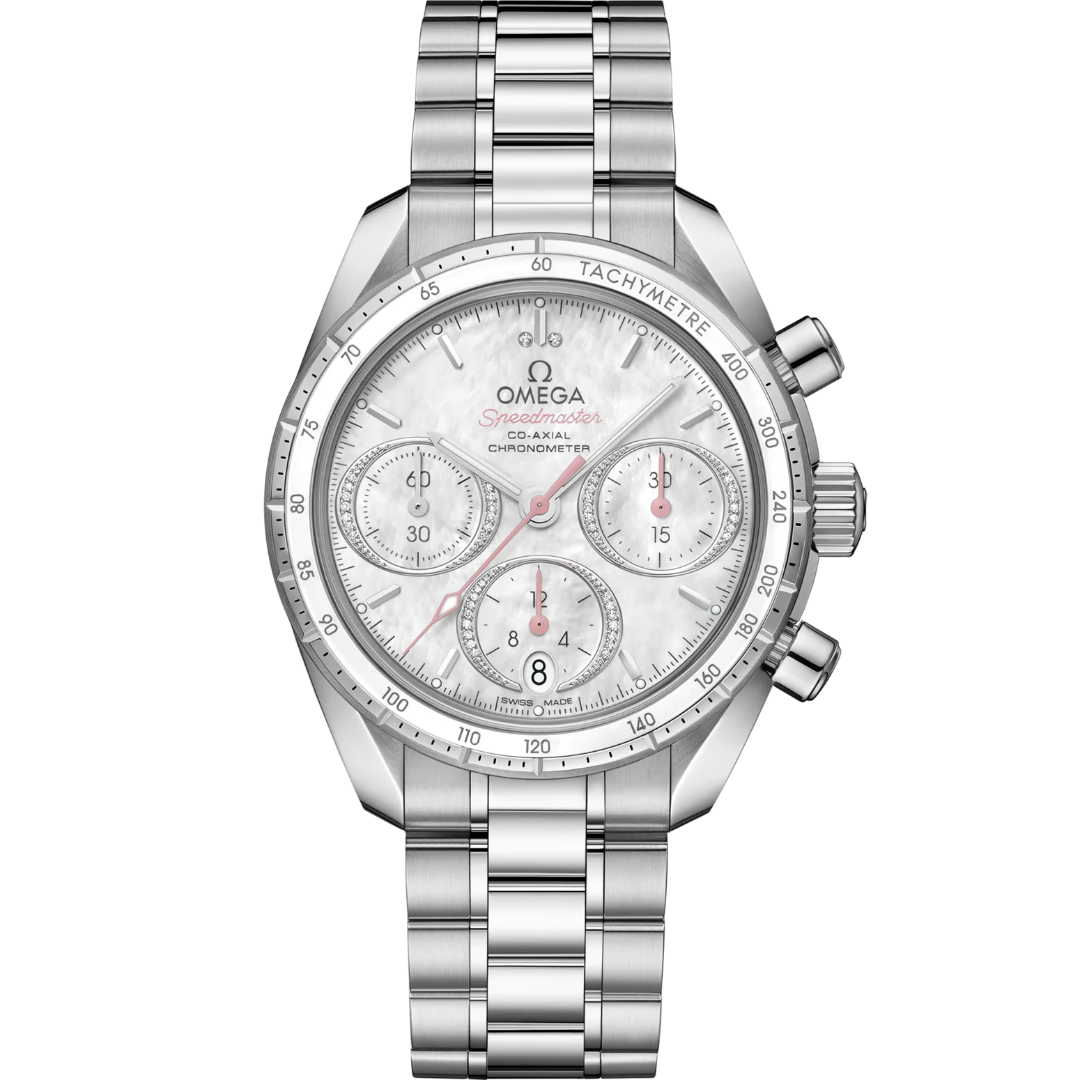 Omega Speedmaster 38 White Dial 38 mm Stainless Steel Bracelet 324.30.38.50.55.001