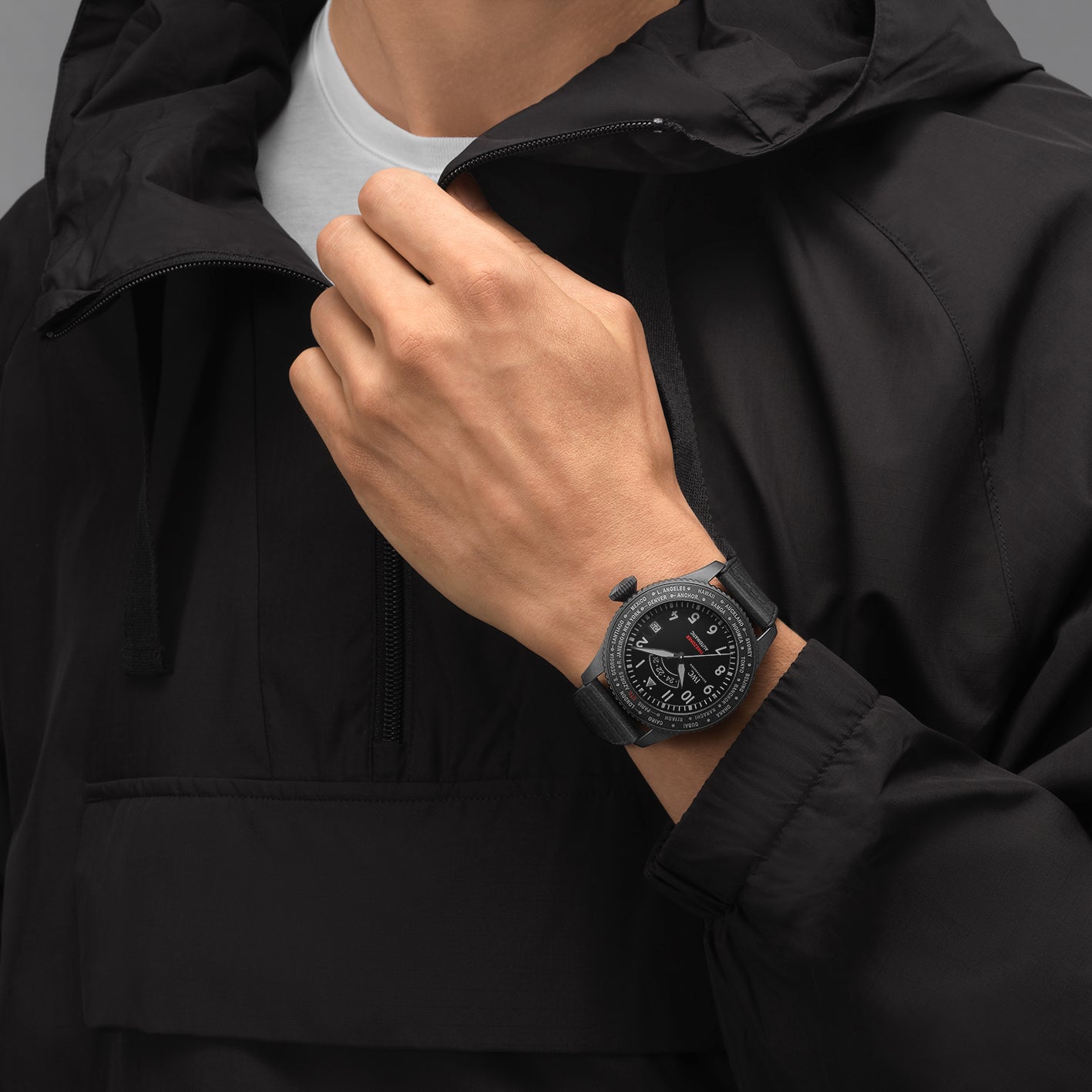 IWC Pilot's Timezoner Top Gun Ceratanium 46mm Mens Watch Black IW395505 - Image 4