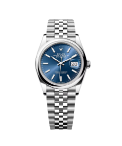 Alternative view of Rolex  Datejust 36mm 126200 Stainless Steel Blue Dial Oyster Watch