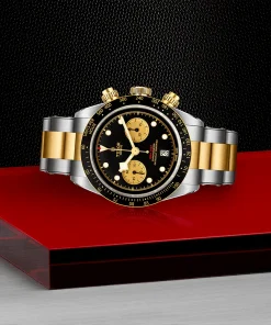 Alternative view of TUDOR Black Bay S&G 41mm Black/Gold Dial Men's Chronograph Bracelet Watch M79363N-0001