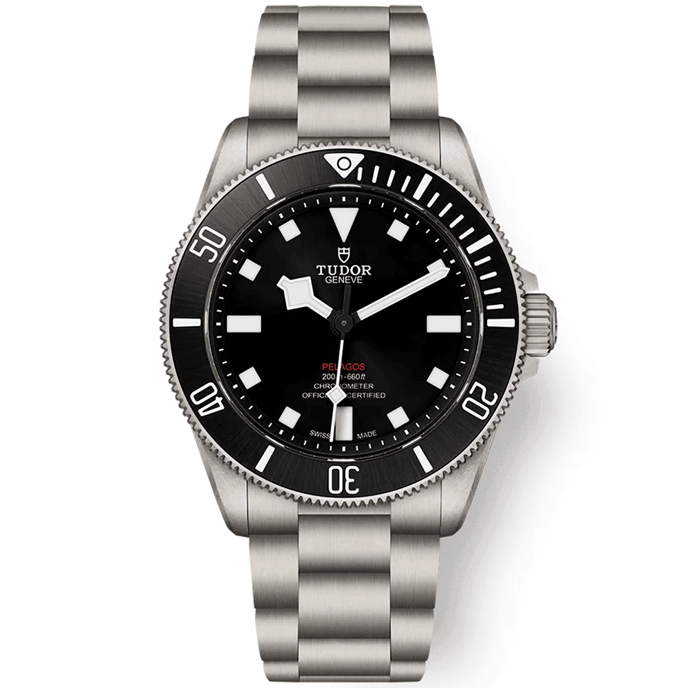 TUDOR Pelagos 39mm Black Sunray Dial & Ceramic Bezel Titanium Automatic Watch M25407N-0001