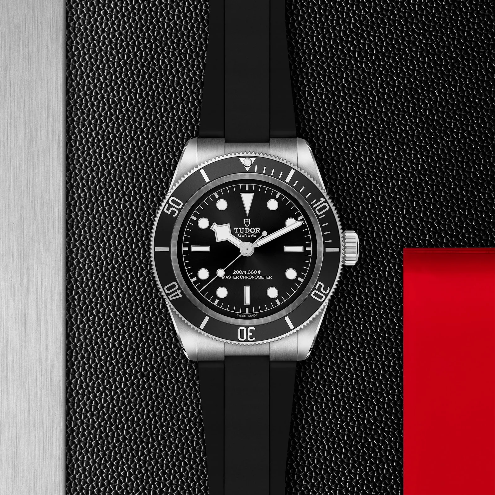 TUDOR Black Bay 41mm Black Dial & Bezel Men's Rubber Strap Watch M7941A1A0NU-0002 - Image 2