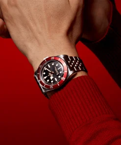 Alternative view of TUDOR Black Bay 41mm Black Dial & Red Bezel Five-Link Bracelet Watch M7941A1A0RU-0003
