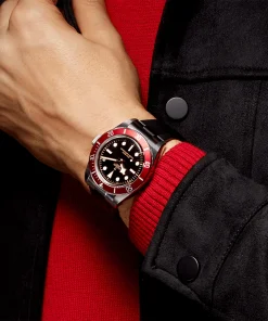 Alternative view of TUDOR Black Bay 41mm Black Dial & Red Bezel Men's Rubber Strap Watch M7941A1A0RU-0002
