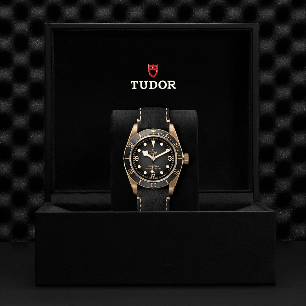 TUDOR Black Bay Bronze 43mm Slate Grey Dial Men's Automatic Leather Strap Watch M79250BA-0001 - Image 4