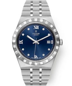 TUDOR Royal 38mm Blue Diamond Dial Automatic Bracelet Watch M28500-0006