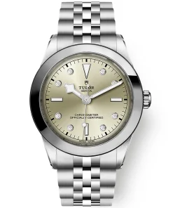 TUDOR Black Bay 39mm Champagne Diamond Set Dial Men's Bracelet Watch M79660-0006