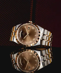 Alternative view of TUDOR Royal Date/Day 41mm S&G Brown Roman Dial Automatic Watch M28603-0007