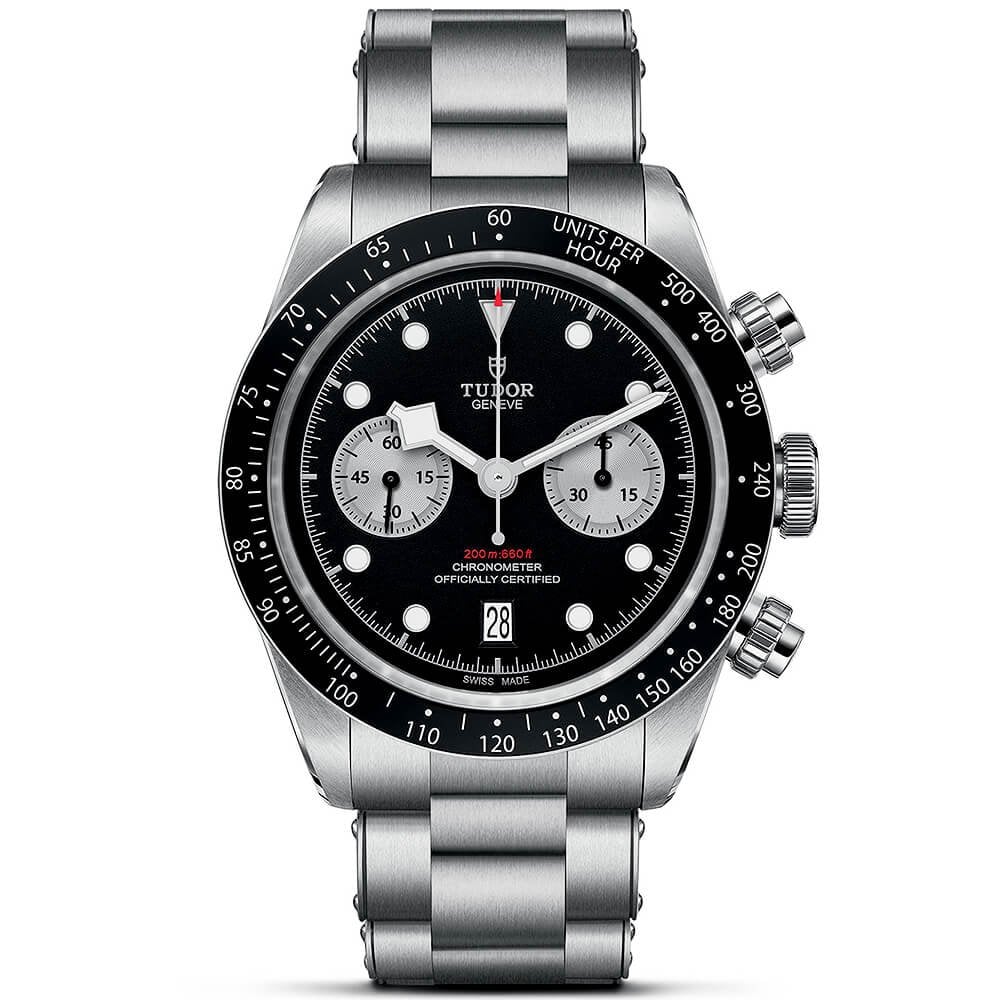 TUDOR Black Bay Chrono 41mm Black/Silver Dial Men's Automatic Bracelet Watch M79360N-0001
