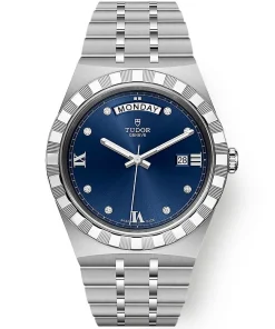 TUDOR Royal Date/Day 41mm Blue Diamond Set Dial Men's Automatic Watch M28600-0006