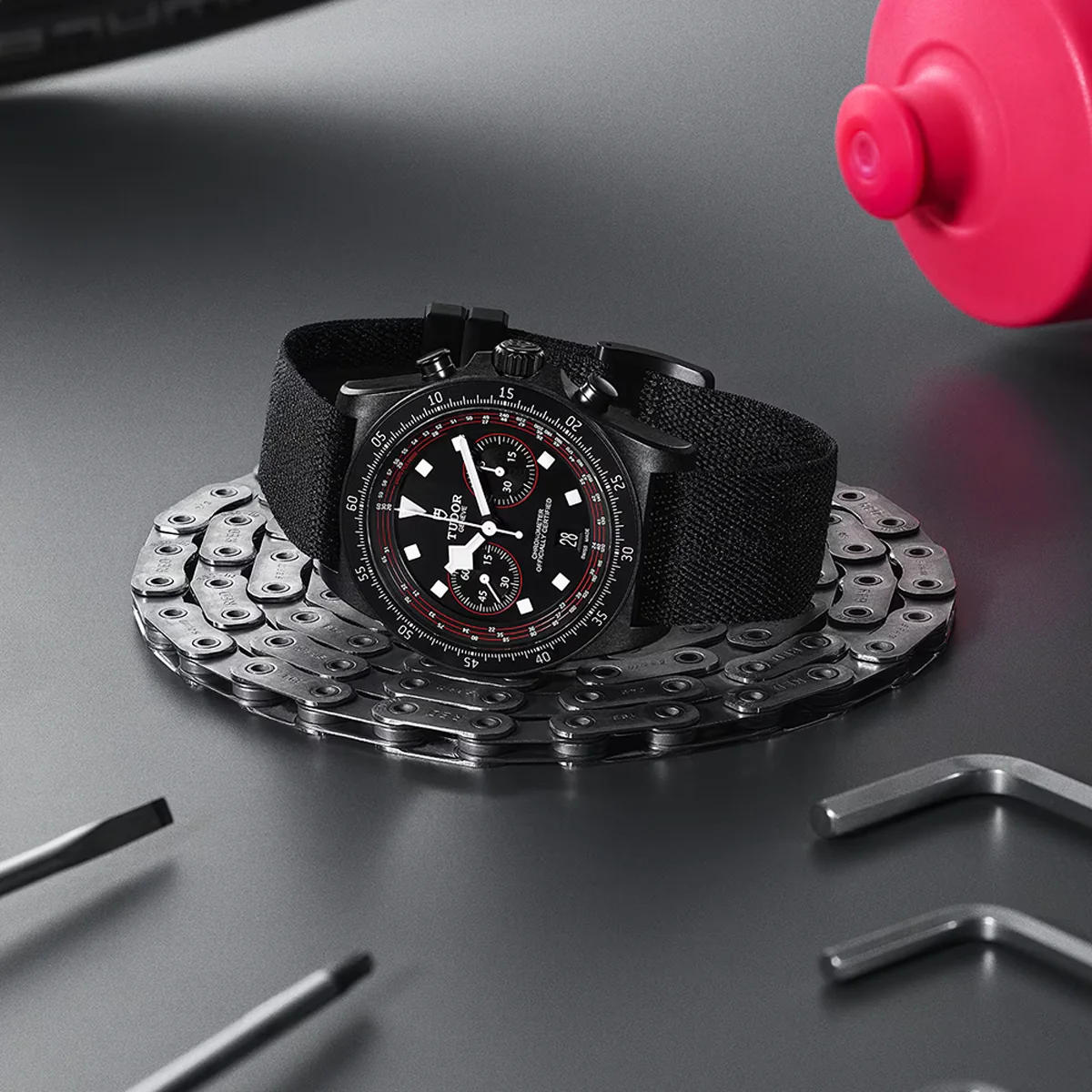 TUDOR Pelagos FXD Chrono Cycling Edition 43mm Men's Chronograph Watch M25827KN-0001 - Image 5