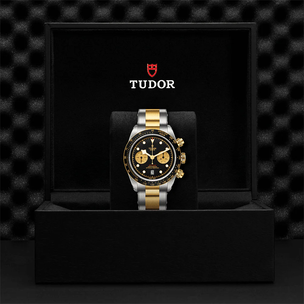 TUDOR Black Bay S&G 41mm Black/Gold Dial Men's Chronograph Bracelet Watch M79363N-0001 - Image 4