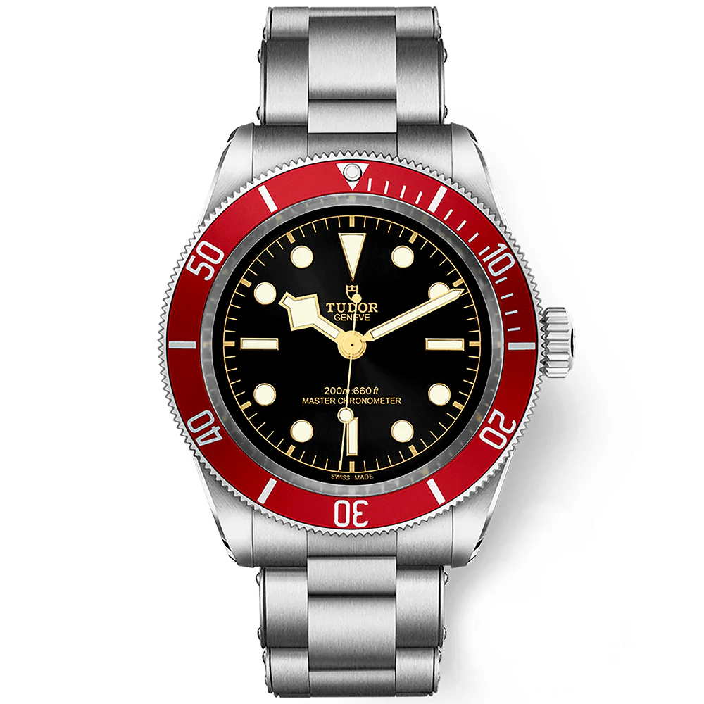 TUDOR Black Bay 41mm Black Dial & Red Bezel Men's Bracelet Watch M7941A1A0RU-0001