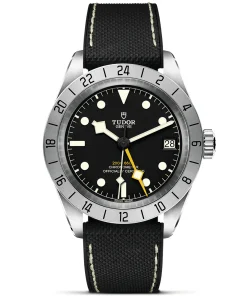 TUDOR Black Bay Pro 39mm Steel Automatic Hybrid Rubber Strap Watch M79470-0003