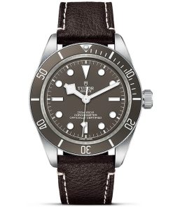 TUDOR Black Bay 58 925 39mm Silver Case Taupe Dial Leather Strap Watch M79010SG-0001