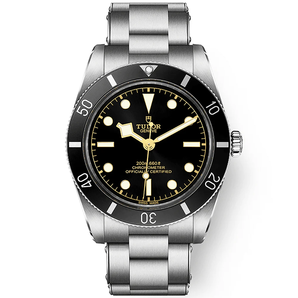 TUDOR Black Bay 54 37mm Black Dial & Bezel Automatic Bracelet Watch M79000N-0001