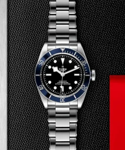 Alternative view of TUDOR Black Bay 41mm Black Dial & Blue Bezel Men's Automatic Bracelet Watch M79230B-0008