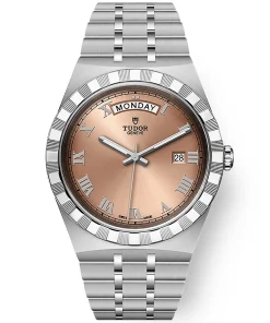 TUDOR Royal Day/Date 41mm Salmon Dial Men's Automatic Bracelet Watch M28600-0009