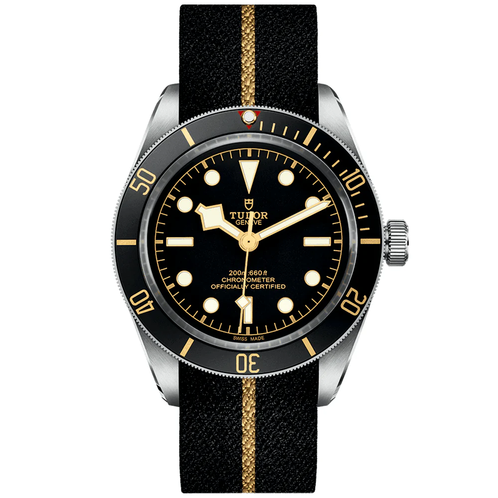 TUDOR Black Bay 58 39mm Black Dial & Bezel Automatic Fabric Strap Watch M79030N-0003
