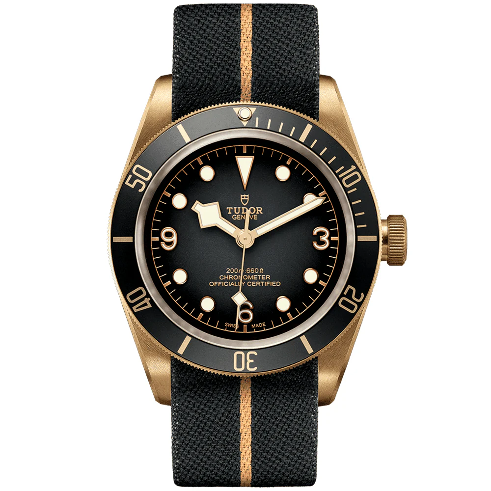 TUDOR Black Bay Bronze 43mm Slate Grey Dial Men's Automatic Fabric Strap Watch M79250BA-0002